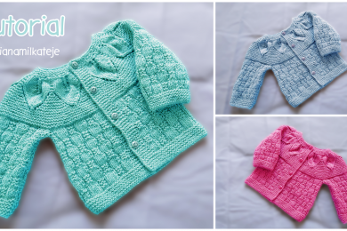 Vestido para bebes y niñas, canesú cuadrado – Paso a Paso Crochet