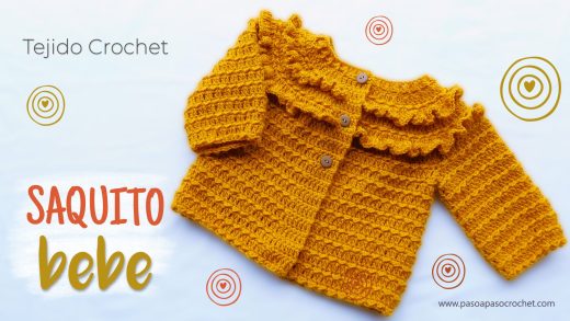Tutorial Crochet saquito volado