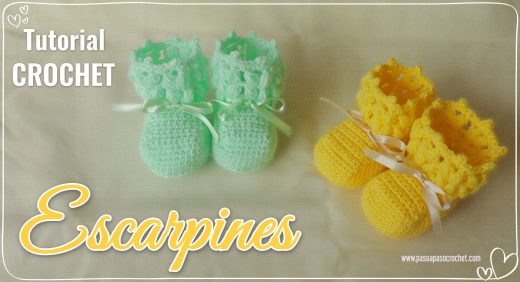 tutorial escarpines, zapatitos crochet