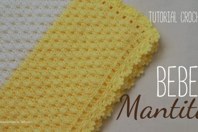 tutorial Mantita amarilla crochet